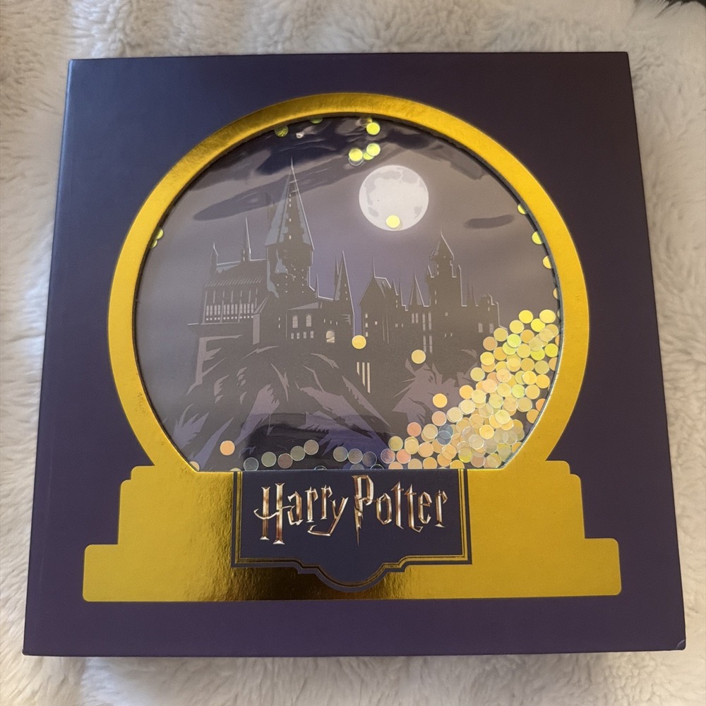 HARRY POTTER Socks 2 Pairs‎ Collector  Box Purple Soft Embroidered Crew Size4-10